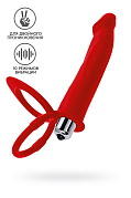 Насадка на пенис для двойного проникновения Black&Red, гладкая, красная, 19 см. Насадка на пенис для двойного проникновения Black&Red, гладкая, красная, 19 см.