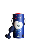 Маленькая дизайнерская анальная пробка с вибрацией Fun Toys Gplug синяя Маленькая дизайнерская анальная пробка с вибрацией Fun Toys Gplug синяя