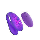 Парный вибромассажер TWIN+ Purple с пультом и управлением через приложение, фиолетовый Парный вибромассажер TWIN+ Purple с пультом и управлением через приложение, фиолетовый
