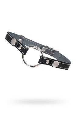 Кляп Pecado, Кольцо 39, натуральная кожа, черный