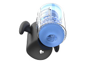 Инновационный мастурбатор Black Knight, с массажем бусинами