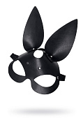 Маска зайки Pecado, натуральная кожа, черная