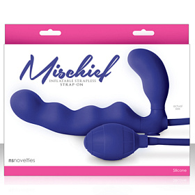 Безремневой страпон с грушей NS Novelties Mischief