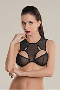 Бралетт Waname Apparel Delicacy c фигурными вырезами, черный, (46-48) Бралетт Waname Apparel Delicacy c фигурными вырезами, черный, (46-48)