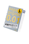 Презервативы полиуретановые Sagami Original 001 L-SIZE (2шт.) Презервативы полиуретановые Sagami Original 001 L-SIZE (2шт.)