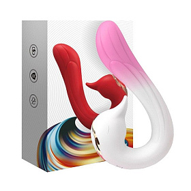 Вибратор USK-V22 бело-розовый