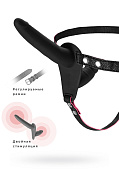 Страпон на креплении Black&Red, черный, 24 см. Страпон на креплении Black&Red, черный, 24 см.