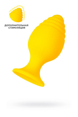 Анальная втулка ToDo Riffle, желтая, 6 см.