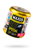 Презервативы MAXUS в большом металлическом кейсе, SPECIAL точечно-ребристые (15шт.)