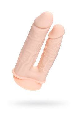 Фаллоимитатор двойной RealStick Silicone Armie H, сайлекспан,19 см.